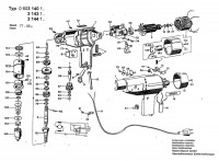 Bosch 0 603 144 103 E 21 Sb Percussion Drill 220 V / Eu Spare Parts